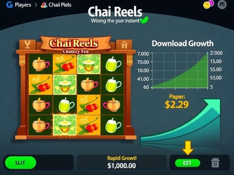 Chai Reels Download Growth Chart Showing Rapid User Acquisition